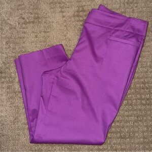 Ann Taylor Purple Cropped Pants Size 6 Petite